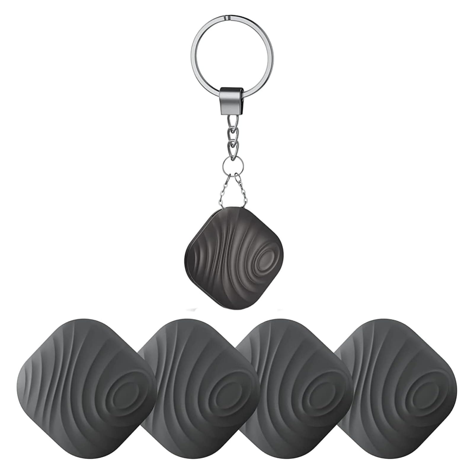 Findthing Key Finder Bluetooth Tracker Item Locator with Key Chain for Keys Pet Wallets or Backpacks and Tablets - iOS and Android Compatible - Coffee