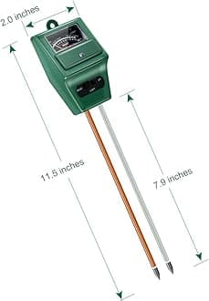 SONKIR Soil pH Meter, MS02 3-in-1 Soil Moisture/Light/pH Tester Gardening Tool Kits for Plant Care, Great for Garden, Lawn, Farm, Indoor & Outdoor Use (Green), 2 Packs