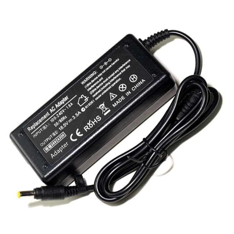 Heontech for HP Compaq Evo N600 N600C N610 18.5V 3.5A 65W 4.8MM X 1.7MM Yellow Smart Pin Laptop Charger & Power Cable Included