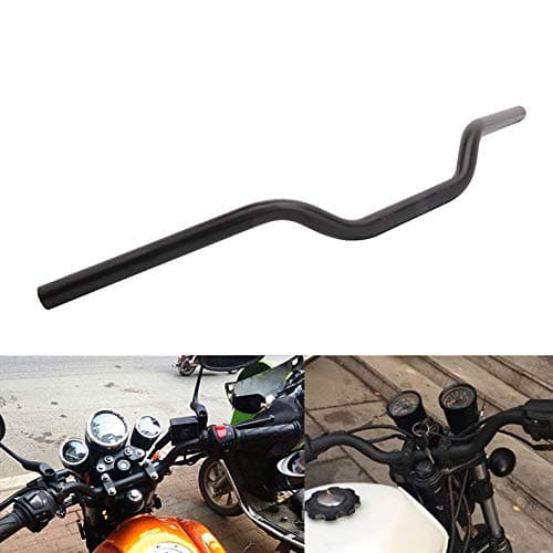 1" 25MM Drag Handlebars Tracker Handle Bars Universal for Sportster XL 883 1200 Bobber Custom Chopper Softail Dyna Euro Style Black