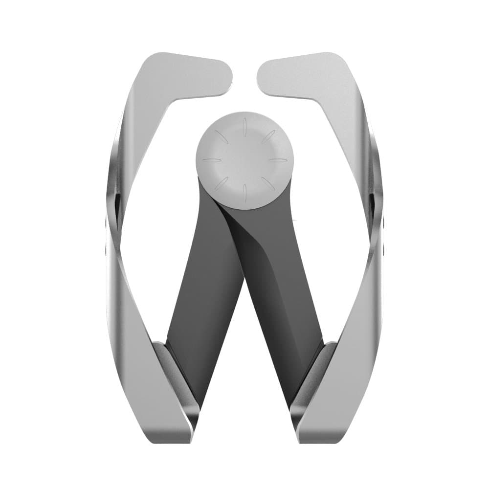 AIFMY Car Phone Holder For Apple iPhone X/6/7/8/8 Plus/7 Plus/6S Plus/6S/Xs, Samsung S6/S7/S8/S9 LG HTC Mobile Phone Resin Holder Car Air Vent Mount Cell Phone Holder (Silver gray)