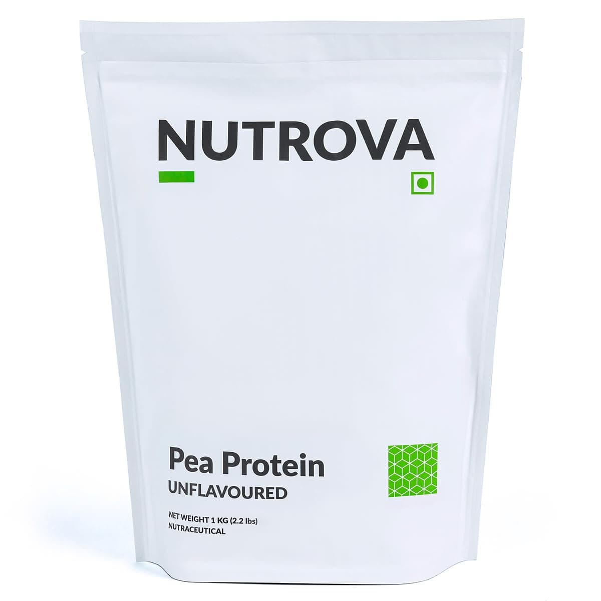 NUTROVA Pea Protein Powder, Vegan Protein Isolate 1 Kg | No Added Sugar, Artificial Sweeteners or Flavours | Vegan & Gluten-free | 80% protein content, 8g protein every 10g scoop