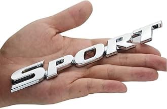 3D Sports Chrome Metal Car Sticker Emblem Badge Decals Stickers For Ford JEEP Dodge Mercedes BMW Mustang Volvo Chevrolet Nissan Audi VW Ford Honda Toyota Jaguar Decoration Accessories, Silver