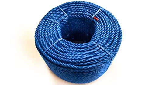 Blue Polypropylene Rope Coils, 6mm Polyrope, Sailing, Agriculture, Camping 220m