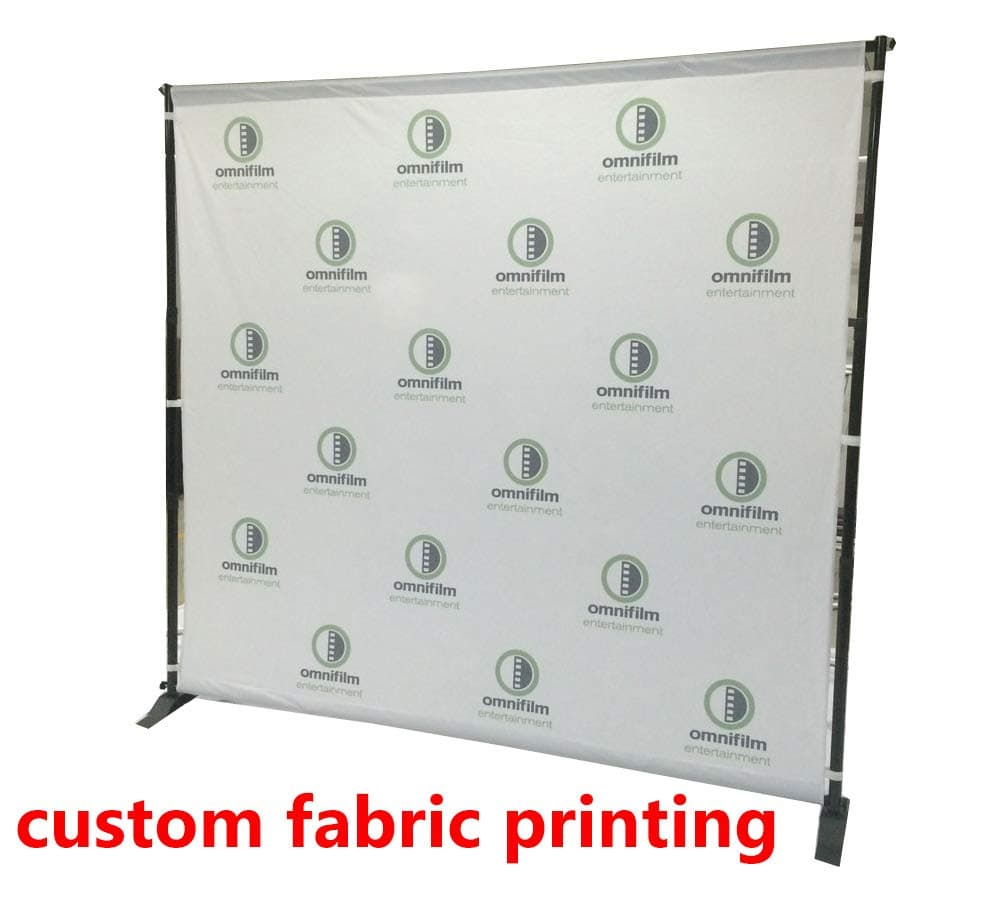 True Light Fabric Banner - 10x 6 or 8x8 ft - Trade Show Banner or Step & Repeat Logo Wall Backdrop Custom Printing Service