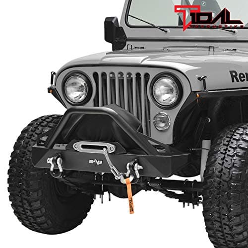 Tidal Stubby Steel Front Bumper Fit for 76-86 Wrangler CJ