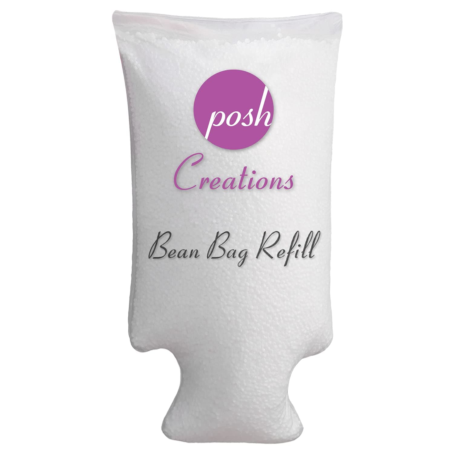 Posh Beanbags AMZ-EPS-100L Bean Bag Refill, Single Pack, Virgin New White