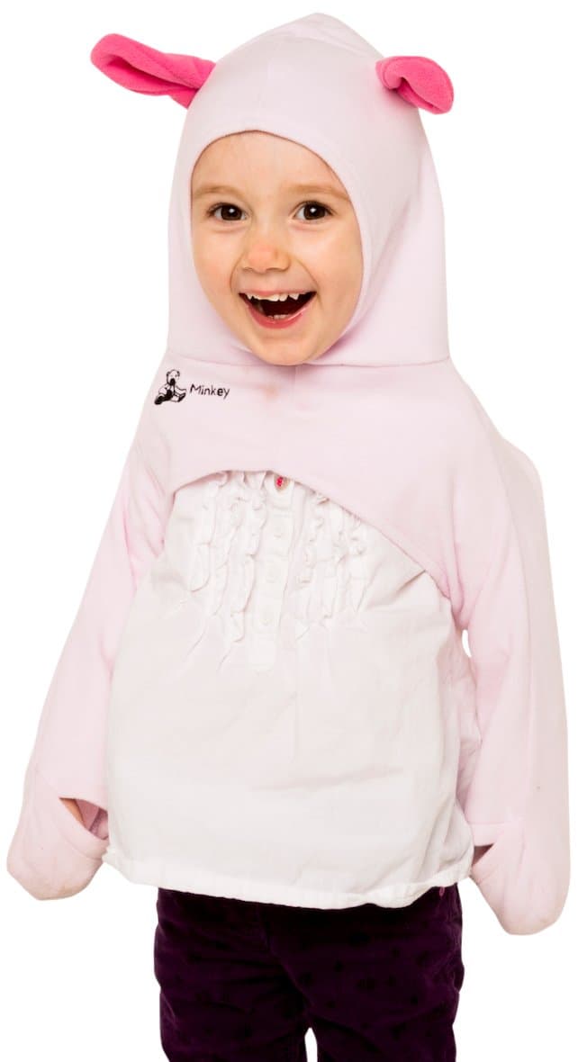 Olie The Minkey, Pink, 12-24 Months