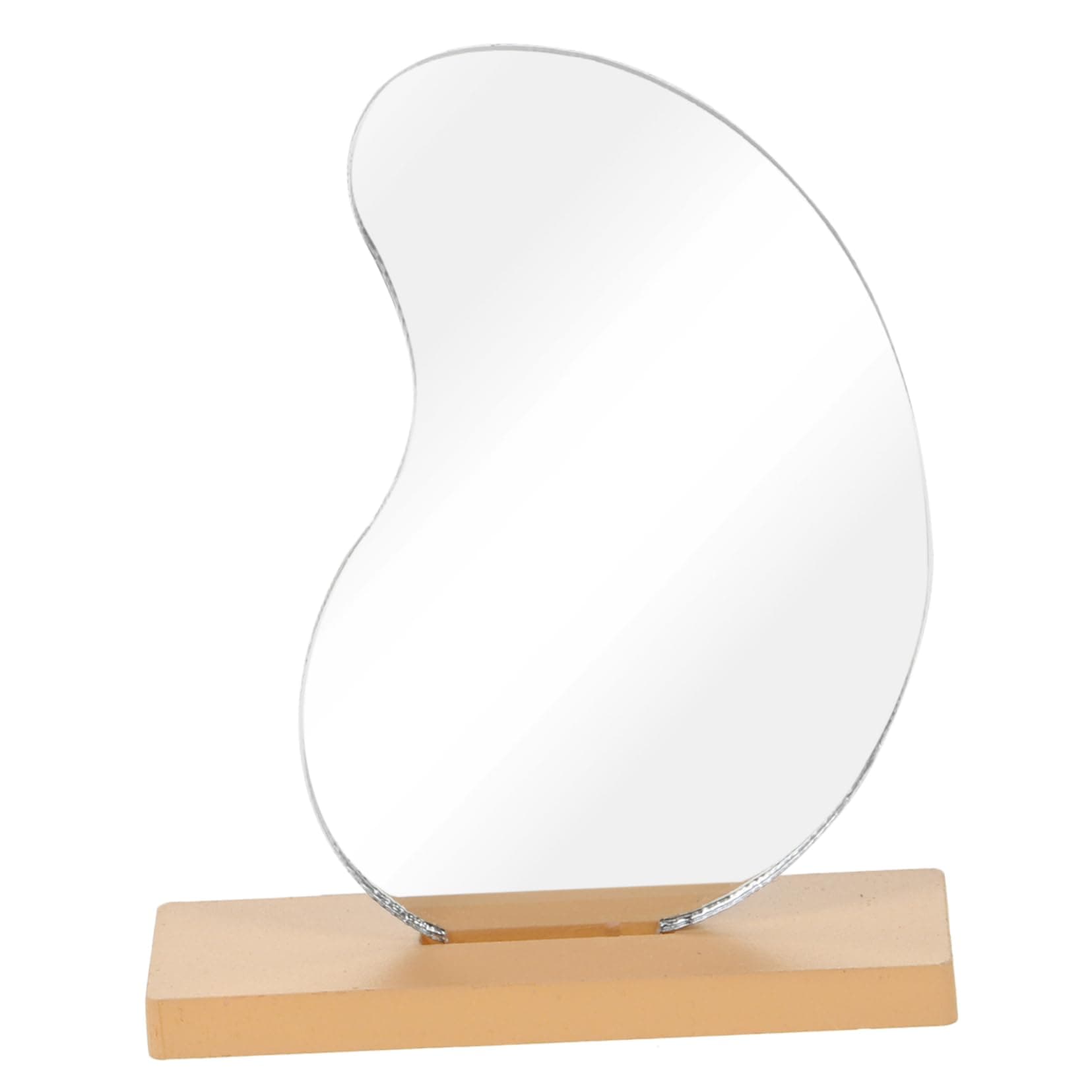 Toyvian 6 Points Bjd Doll House Miniature Simulation Desktop Mirror Mini Dressing Table Makeup Mirror Model (wooden Cloud Mirror Mini Toys for Kids Makeup Toys Makeup Decor Mirrors Toys