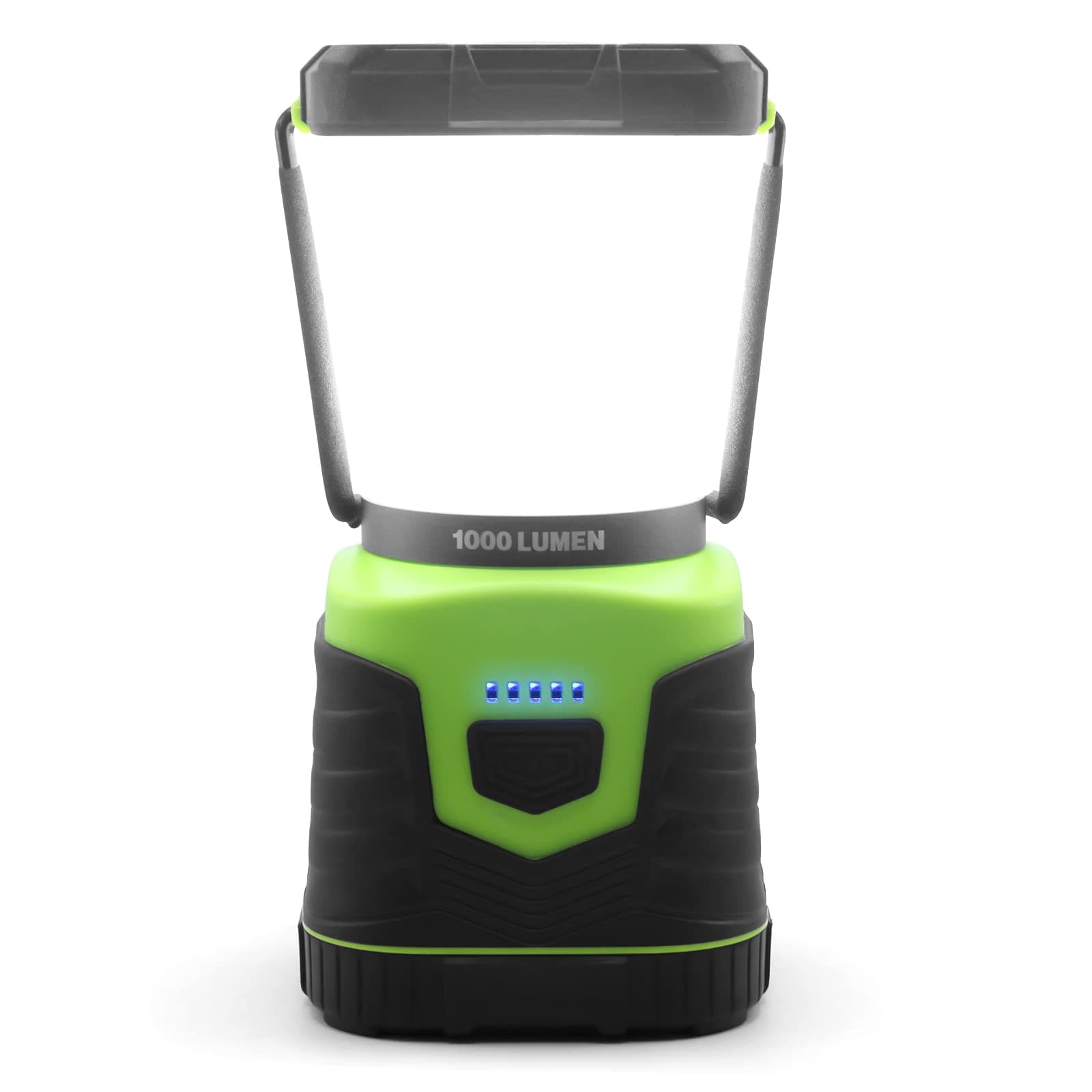 LED Camping Lantern, Powered by Battery (Not Included), 1000LM, 4 Light Modes, IP44 Water Resistant, LED Camping Light Flashlight for Hurricane Emergency, Hiking, Home, Power Outages and More