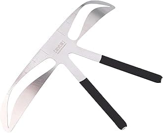 Semme Eyebrow Patterns DIY Stencil, Stainess Steel Eyebrow Ruler Measurement Tattoo Microblading Permanent Makeup Gold Ratio Positioning Tool(European Style Eyebrow)