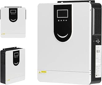 6200W Solar Hybrid Inverter DC48V to AC 220V/230V/240V, Hybrid All-in-One Inverter Off-Grid with 120A MPPT Solar Charger Controller, for Camper, Home