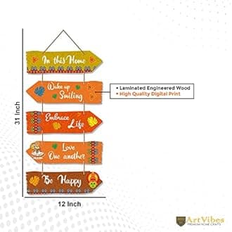 Artvibes Motivational Quotes Decorative Wall Hanger For Living Room | Couple Gift | Home Decor | Paintings For Wall | Quotes Decor Item | Wall Art Painting For Hall | Poster | Pictures | (WH_7310N)