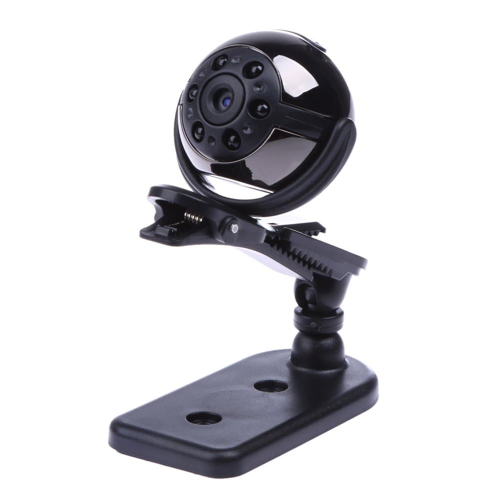 Ctbd New SQ9 HD 1080P Mini DV IR Night Vision Spy Camera 360 Degree Rotation Sports Camera Hidden Camera Video Camcorder(Black)