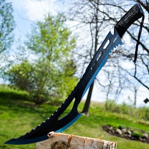 Fixed Blade 24" Tactical Survival Zombie Machete Hunting Sword Full Tang Knife