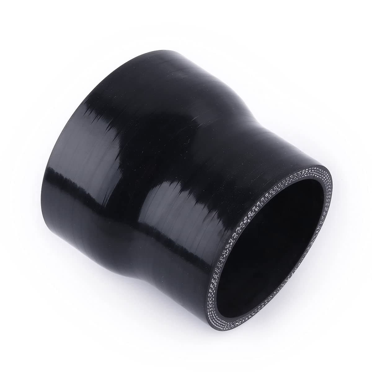 2.5” to 3“ Reducer silionce Coupler Reinforced Hose,4-Ply Turbo/Intercooler/Intake Piping Industrial Hydraulic (63-76mm)