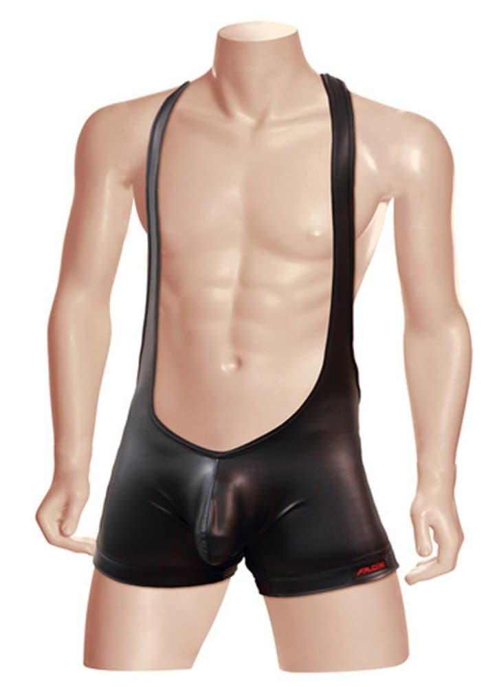 Falcon Wet Look Singlet - Black - Large