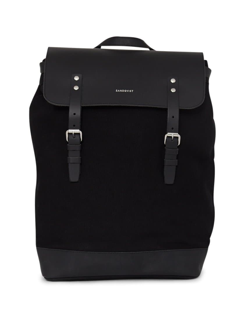 Sandqvist Grand Canvas Hege Black Backpack SQA674