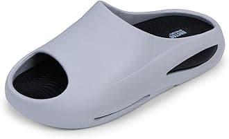 DOCTOR EXTRA SOFTMen's Classic Ultra Soft Sliders/Slippers with Cushion FootBed for Adult | Comfortable & Light Weight | Stylish & Anti-Skid | Waterproof & Everyday Flip Flops for Gents/Boys D-507