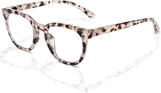 LianSan Reading Glasses for Women - Stylish Blue Light Blocking Computer Readers with Spring Hinge(Leopard,1.5x)
