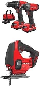 Cordless Drill Combo Kit, 2 Tool & Jig Saw (CMCK200C2 & CMCS600B)