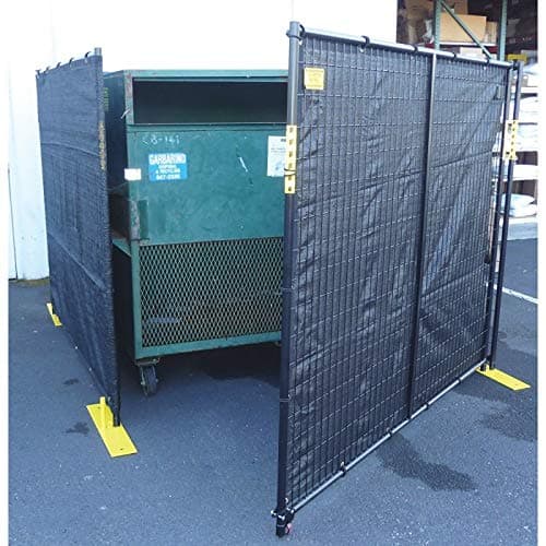 4 Sided Perimeter Patrol Dumpster Enclosure 6'H x 15'W