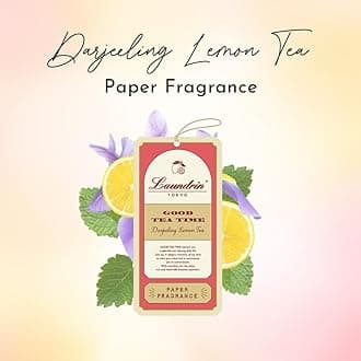 Laundrin Paper Fragrance Darjeeling Lemon Tea 3pk - Closet Freshener - Closet Deodorizer Odor Eliminator - Sachets for Drawers and Closets - Drawer Fresheners for Clothes - Fresh Scents Sachet Packets