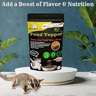 Magical Sugar Glider Food Topper || Joy of Best Taste || Chicken & Raw Turmeric Flavour || Grain Free & Protein Rich || Anti Oxident || 50g