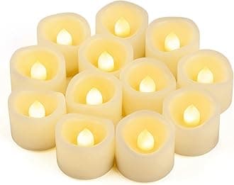 12 PCS 1.2 Inch Flamelss Tea Lights