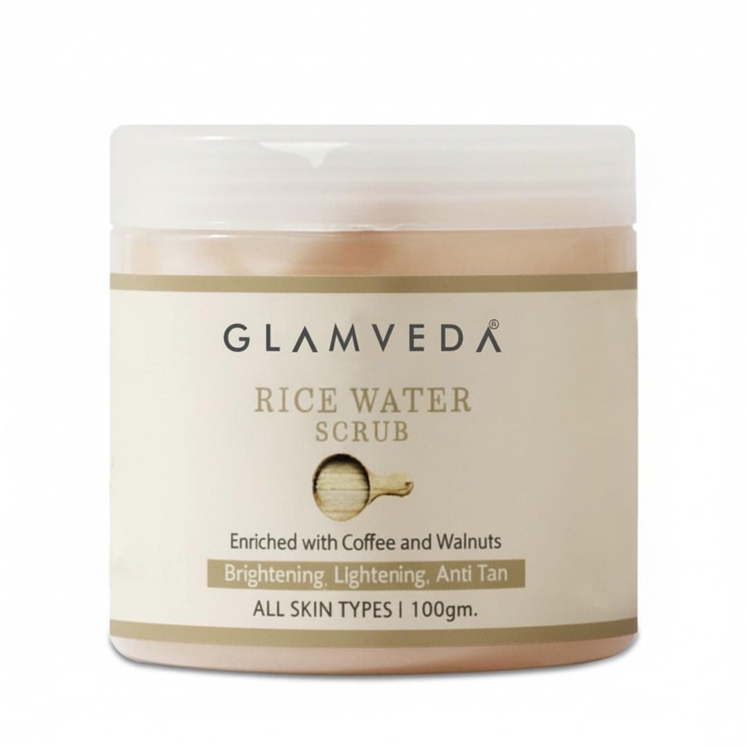 GLAMVEDA Rice Water Brightening Scrub, 100 g