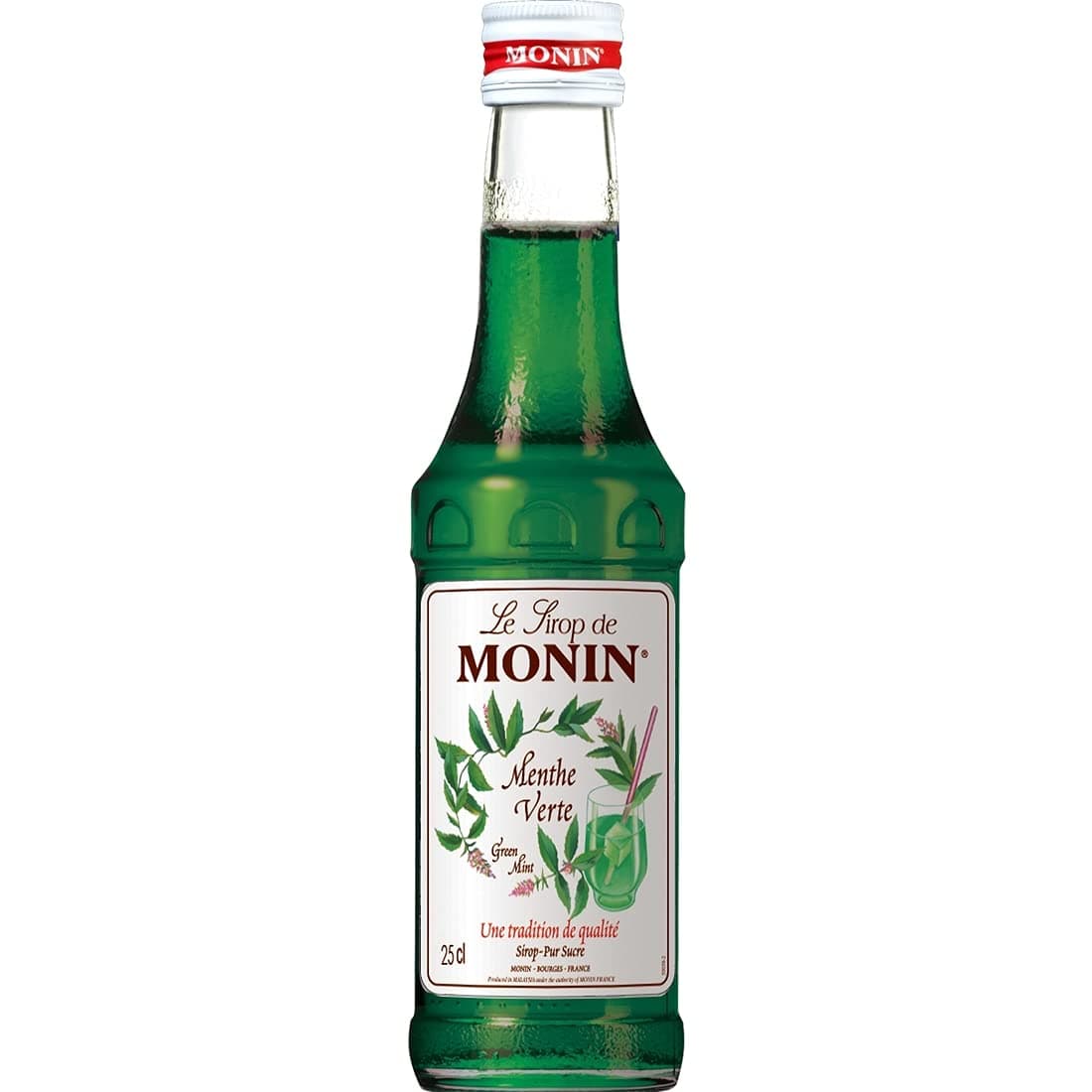 MONIN(モナン) Green Mint Syrup, Green Mint, 8.5 fl oz (250 ml)