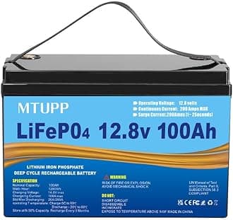 LiFePO (12V)- LiFePO4 Battery 12V 100Ah Lithium leisure battery, Lithium Iron Phosphate Battery 5000 deep cycle, for RV, Marine, Boat, Solar System,mobility scooter