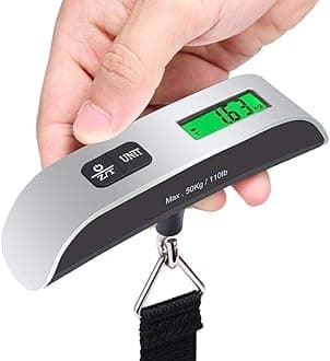 Electronic Digital Hanging Luggage Scale Portable Handheld Baggage Scale For Travel Suitcase weight machine for luggage bag Scale For Traveling With Lcd Display luggage scale samsonite 50Kg/110Lb