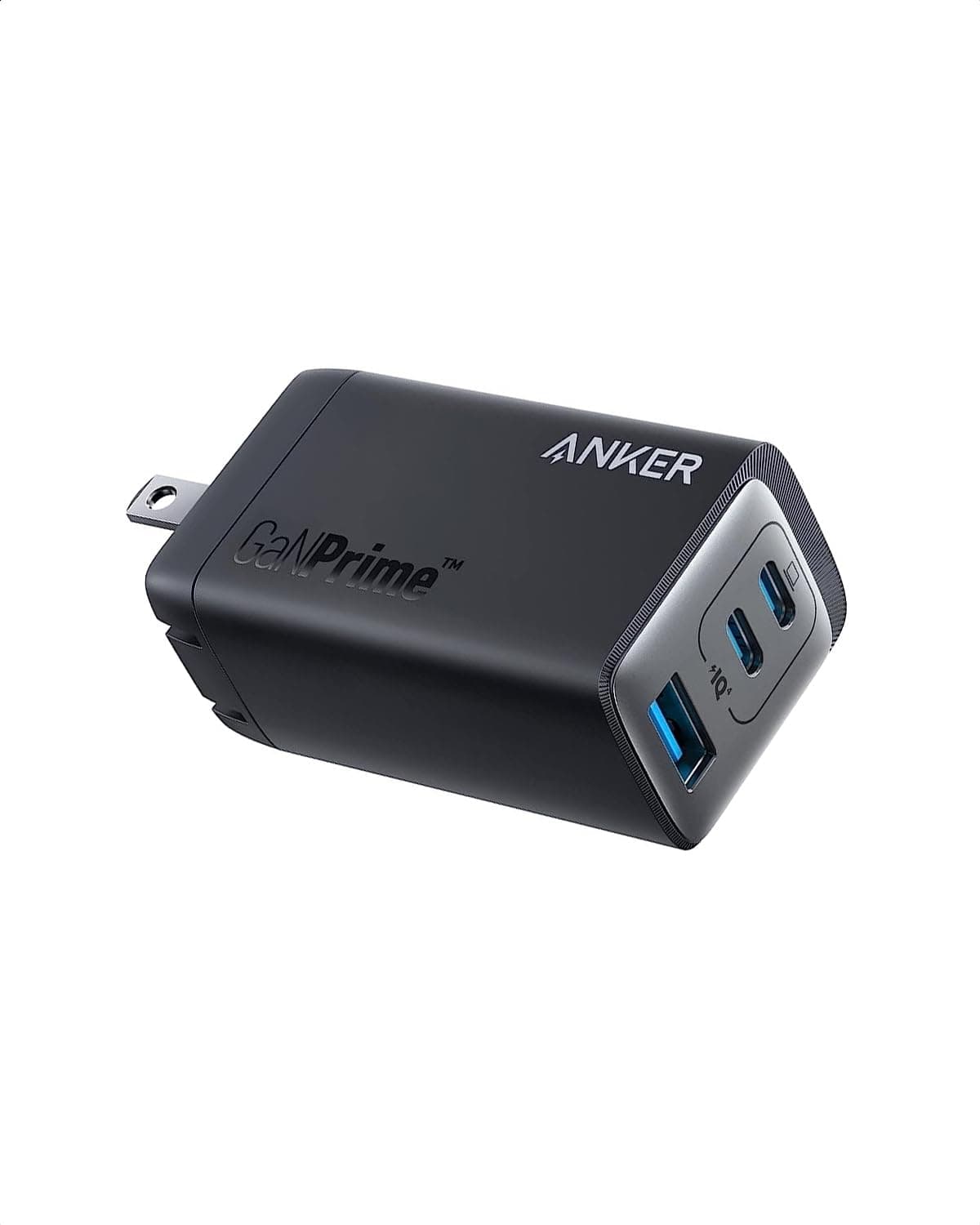 GaNPrime 65W, PPS Fast Compact Foldable Charger for MacBook Pro/Air, iPad Pro, Galaxy S23/S22, Note20, iPhone 15/Pro/Pro Max, Pixel, and More