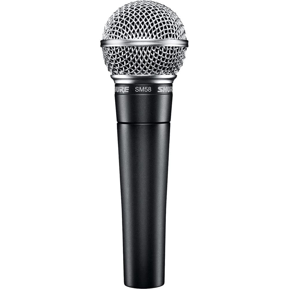 Shure SM58-LC Dynamic Vocal Microphone – Professional Handheld Cardioid XLR Mic for Singing, Live Performance, Studio Recording, Podcast & Broadcast, Black