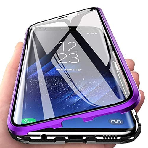 360° Full Body Case for Huawei Mate 10 Pro Case,[Front and Back of Clear Touchable Strong HD Ultra-Thin Tempered Glass] with Magnetic Metal Frame Adsorption Protection Cover
