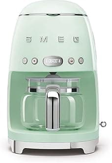 DCF02PGUK Drip Coffee Machine, Auto-Start Mode, Reuseable Filter, Digital Display, Anti-Drip System, Aroma Intensity Option, 1.4 Litre Tank, Pastel Green