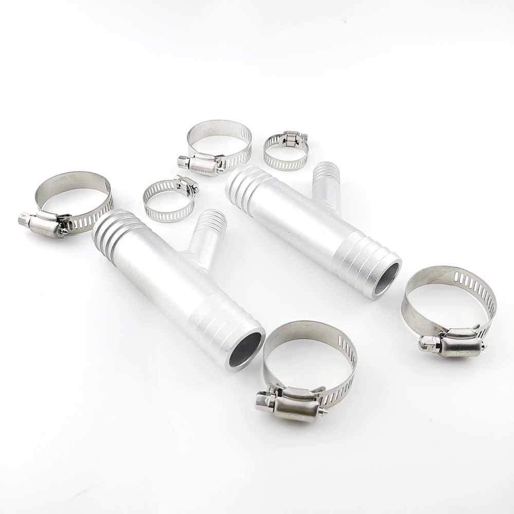 BBBBOX GRT A Pair 1 INCH to 5/8 CAB Heater Y Fittings UTV SXS RZR CAN AM Polaris Made from Aluminum