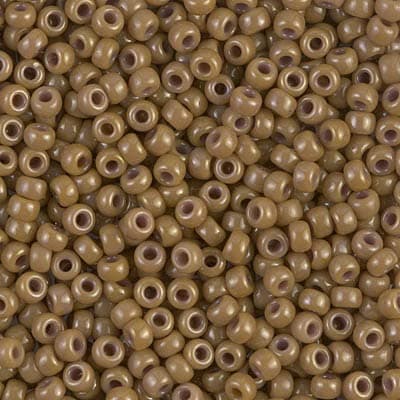 Miyuki Round Rocailles Size 8/0 Seed Beads Opaque Latte Approx 24 Gram Tube