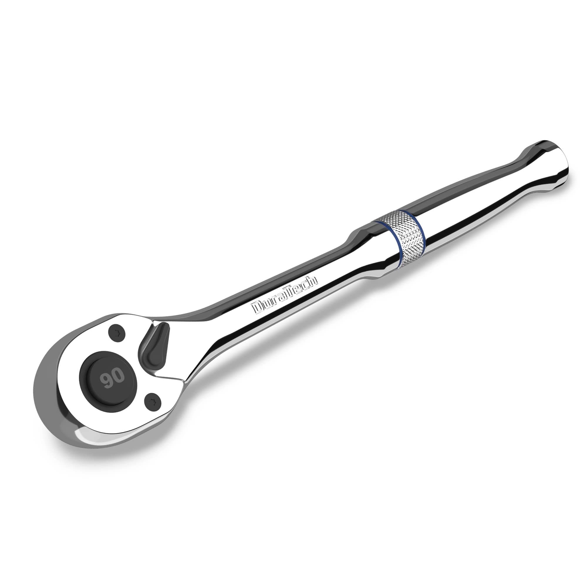 DURATECH 3/8-Inch Drive Ratchet, 90-Tooth Quick-release Ratchet Wrench, Reversible, Chrome Alloy Made, Full Polished, Stocking Stuffers for Men Women Gifts for Men Gifts for Women Gifts for Dad