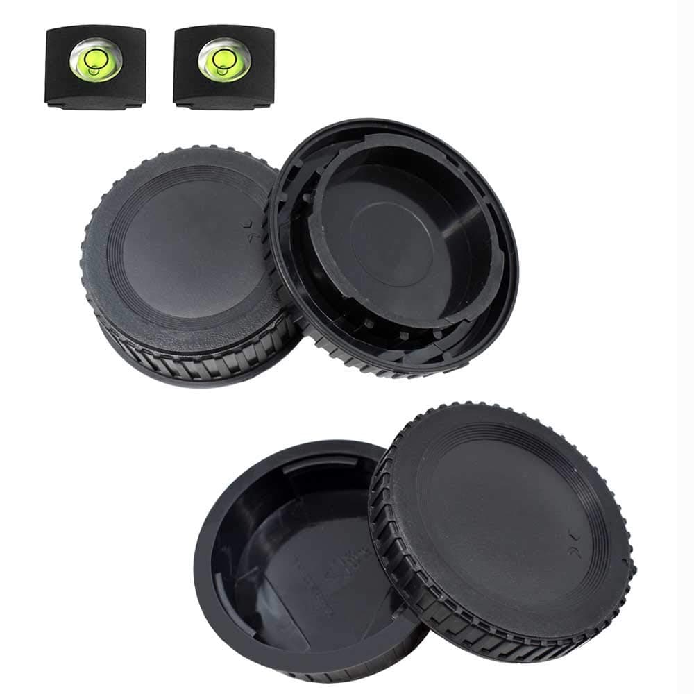Front Body Cap and Rear Lens Cap Cover for Nikon D7500 D7200 D7100 D7000 D5600 D5300 D5200 D5100 D3500 D3400 D3300 D3200 D3100 D850 D810 D800 D750 D600 D90 D80 More Nikon F Mount BF-1B