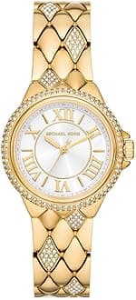 Michael Kors Camille Watch for Women, 33mm Quartz Chronograph Movement with Stainless Steel Strap