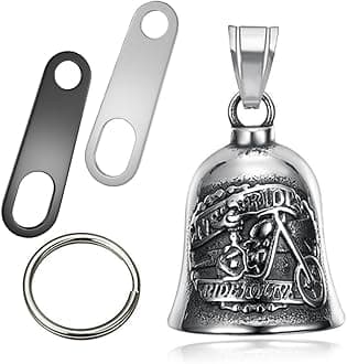 Motorcycle Bell Good Luck Guardian Angel Safe Driving Safety Accessories