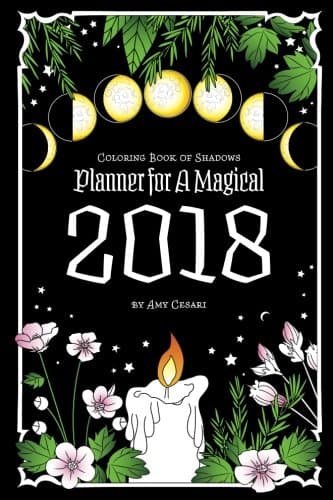 Coloring Book of Shadows: Planner for a Magical 2018 Paperback – 30 Aug. 2017