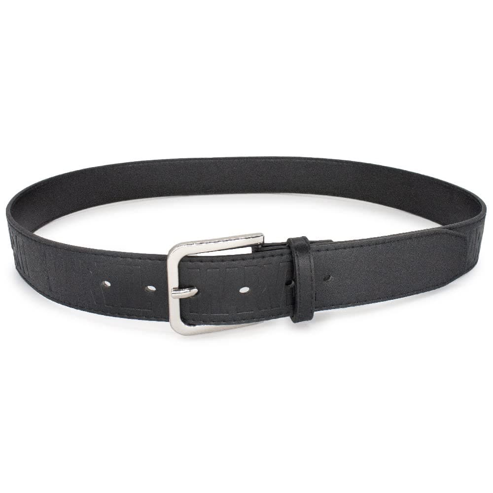 Marvel Belt, Vegan Leather Belt, Marvel Brick Logo Embossed