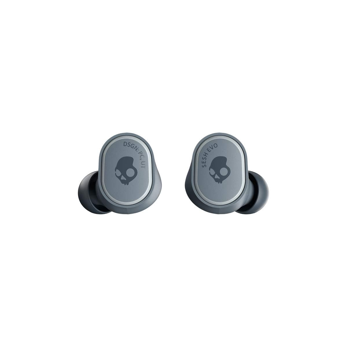 Skullcandy Sesh Evo in-Ear Wireless Earbuds, 24 Hr Battery, Microphone, Works with iPhone Android and Bluetooth Devices - Chill Grey