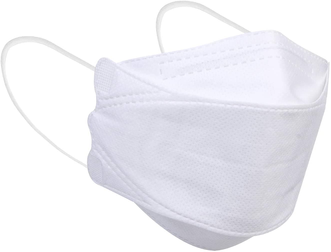 SHOWAY 50 Pack face Mask white for Adults-Face Certified Protection Adult's 4-Ply Filtеr KF94 - Individually Packaged (50PCS)