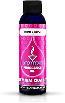 AROMAR Premium Fragrance Oil, Honey Rose 4oz. Bottle. Long Lasting Aromatic Scent, Fresh and Revitalizing Aromatherapy for Living Room, Bedroom, and Kitchen