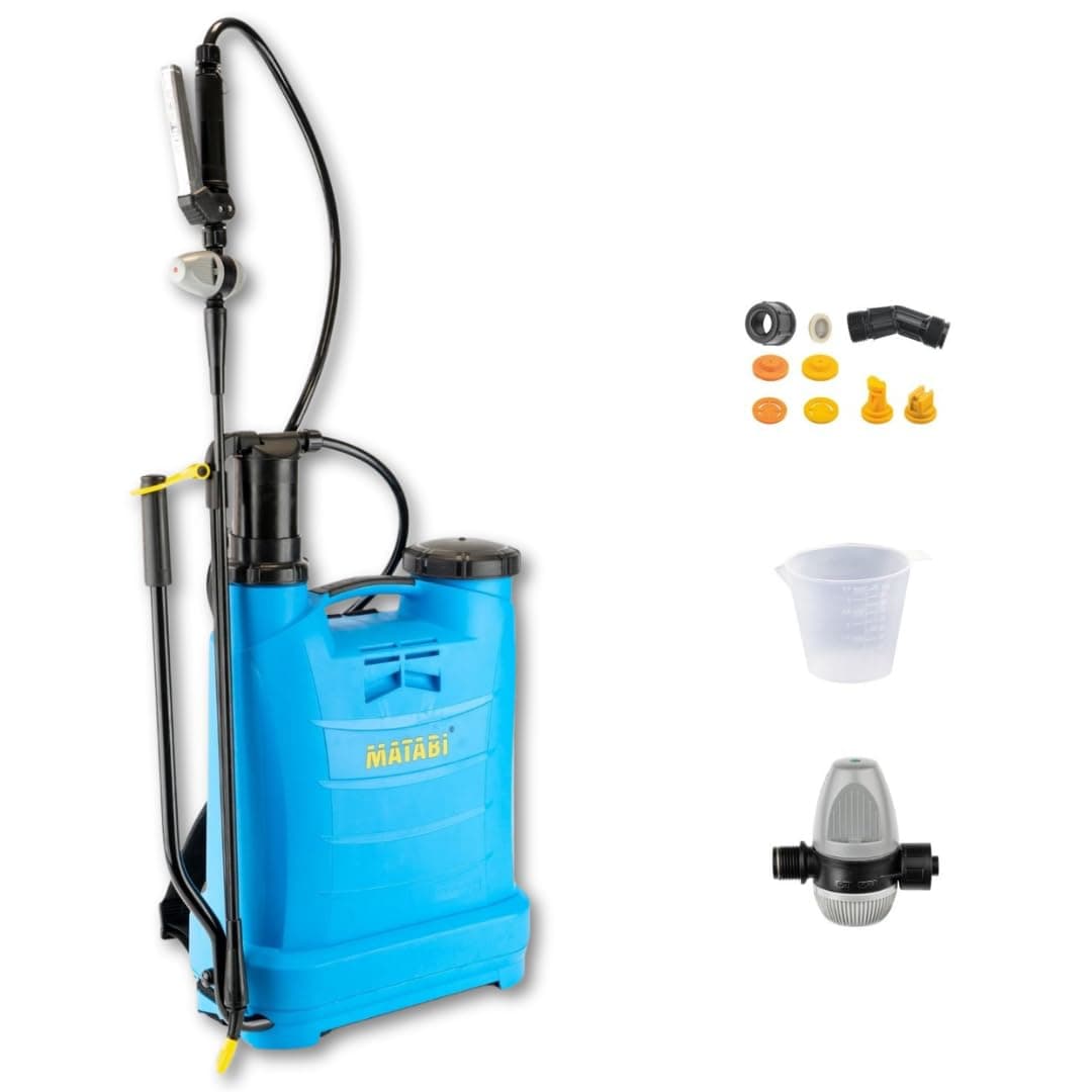 Manual Sprayer Evolution 12-12 litres Capacity - Stainless Steel Handle - Variety of Nozzles - for Professional Use - Ergonomics and Durability- Made in Europe
