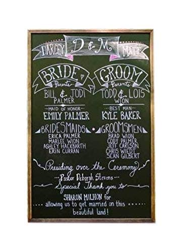 LARGE Wedding Chalkboard - Rustic Wedding - Chalkboard Display - Rustic Chalkboard - Chalkboard Seating Chart - Wedding Seating Chart